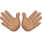 Open Hands - Medium emoji on Apple